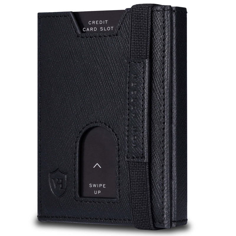 Slim Wallet mit RFID-Schutz, 5 Kartenfächer und Mini-Münzfach