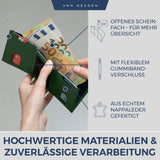 Slim Wallet mit RFID-Schutz, 5 Kartenfächer und Mini-Münzfach