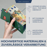 Slim Wallet mit RFID-Schutz, 5 Kartenfächer und Mini-Münzfach
