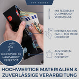 Slim Wallet mit RFID-Schutz, 5 Kartenfächer und Mini-Münzfach