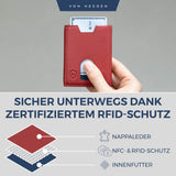 Slim Wallet mit RFID-Schutz, 5 Kartenfächer und Mini-Münzfach