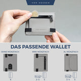 Slim Wallet mit RFID-Schutz, 5 Kartenfächer und Mini-Münzfach