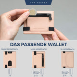Slim Wallet mit RFID-Schutz, 5 Kartenfächer und Mini-Münzfach