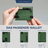 Slim Wallet mit RFID-Schutz, 5 Kartenfächer und Mini-Münzfach
