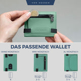 Slim Wallet mit RFID-Schutz, 5 Kartenfächer und Mini-Münzfach