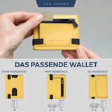 Slim Wallet mit RFID-Schutz, 5 Kartenfächer und Mini-Münzfach