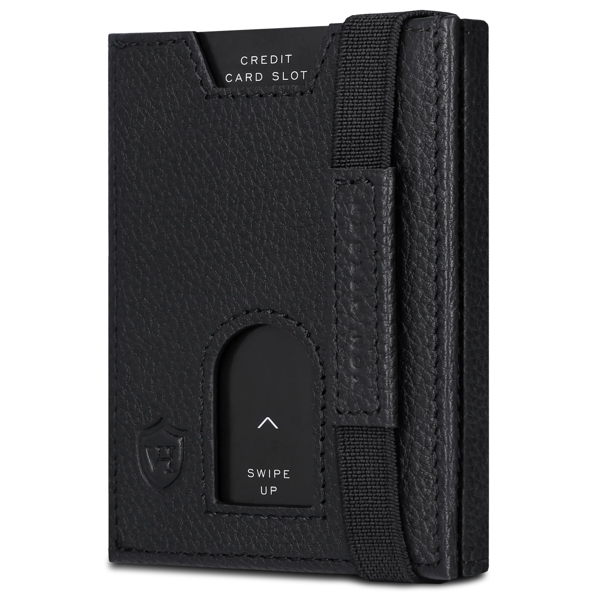 Slim Wallet mit RFID-Schutz, 5 Kartenfächer & Mini-Münzfach (Genarbt)