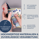 Slim Wallet mit RFID-Schutz, 5 Kartenfächer & Mini-Münzfach (Genarbt)