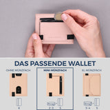 Slim Wallet mit RFID-Schutz, 5 Kartenfächer & Mini-Münzfach (Genarbt)