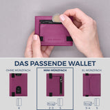 Slim Wallet mit RFID-Schutz, 5 Kartenfächer & Mini-Münzfach (Genarbt)