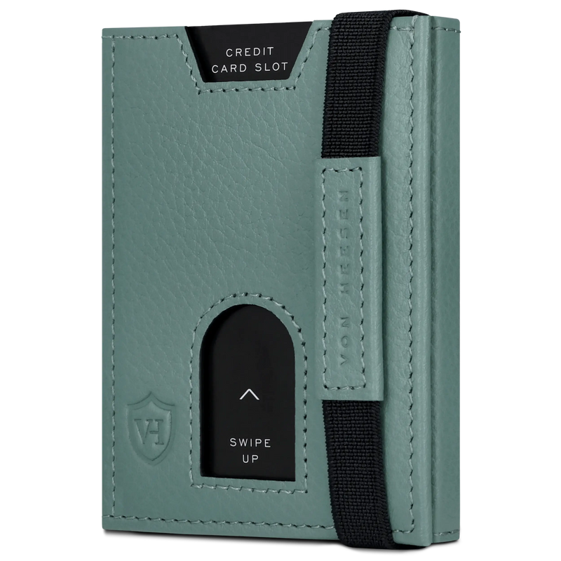 Slim Wallet mit RFID-Schutz, 5 Kartenfächer & Mini-Münzfach (Genarbt)