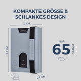 Slim Wallet mit RFID-Schutz, 5 Kartenfächer & Mini-Münzfach (Genarbt)