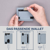 Slim Wallet mit RFID-Schutz, 5 Kartenfächer & Mini-Münzfach (Genarbt)
