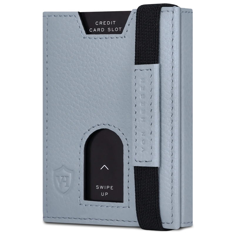 Slim Wallet mit RFID-Schutz, 5 Kartenfächer & Mini-Münzfach (Genarbt)