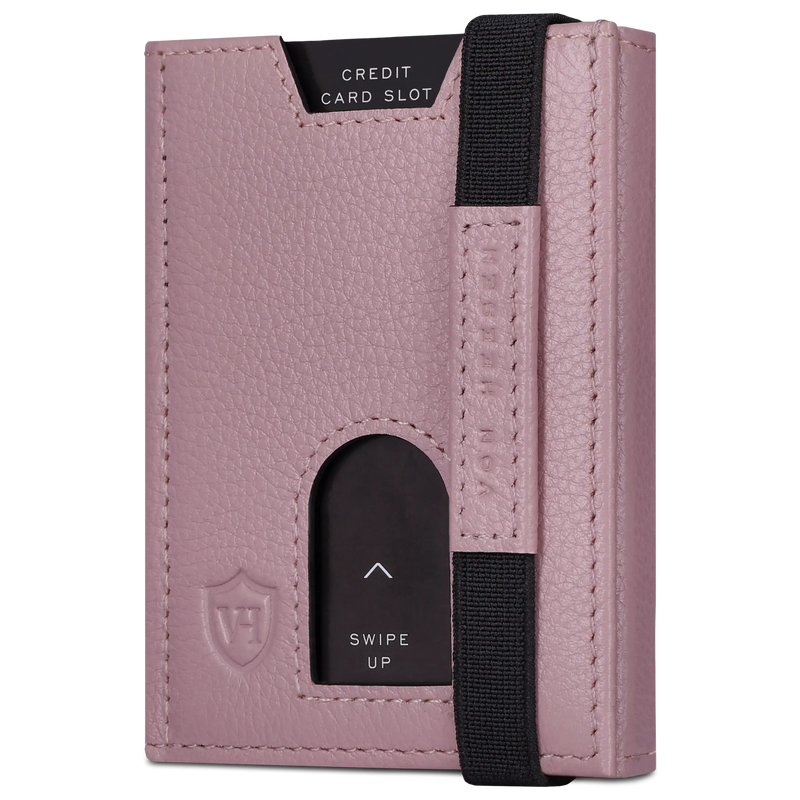 Slim Wallet mit RFID-Schutz, 5 Kartenfächer & Mini-Münzfach (Genarbt)