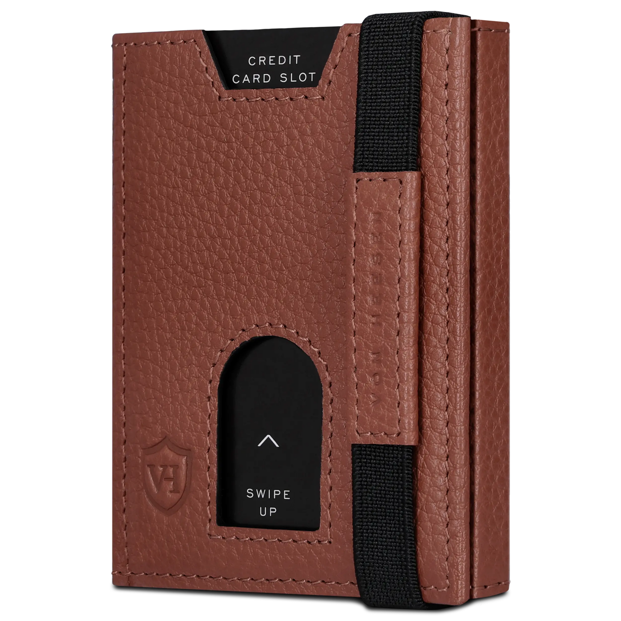 Slim Wallet mit RFID-Schutz, 5 Kartenfächer & XL-Münzfach (Genarbt)