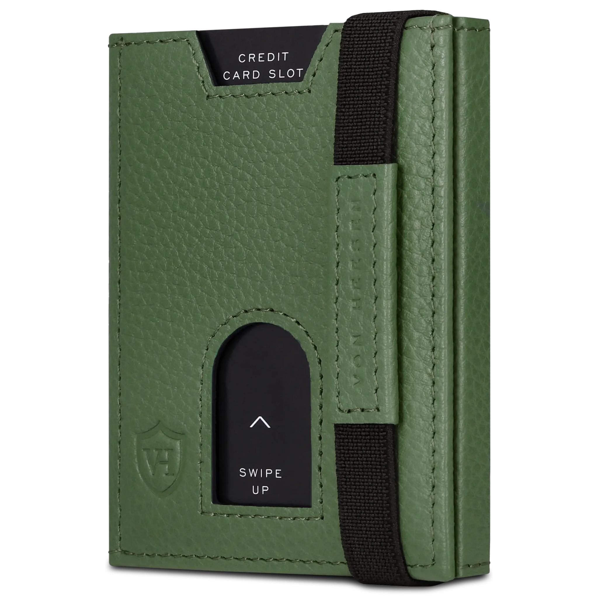 Slim Wallet mit RFID-Schutz, 5 Kartenfächer & XL-Münzfach (Genarbt)