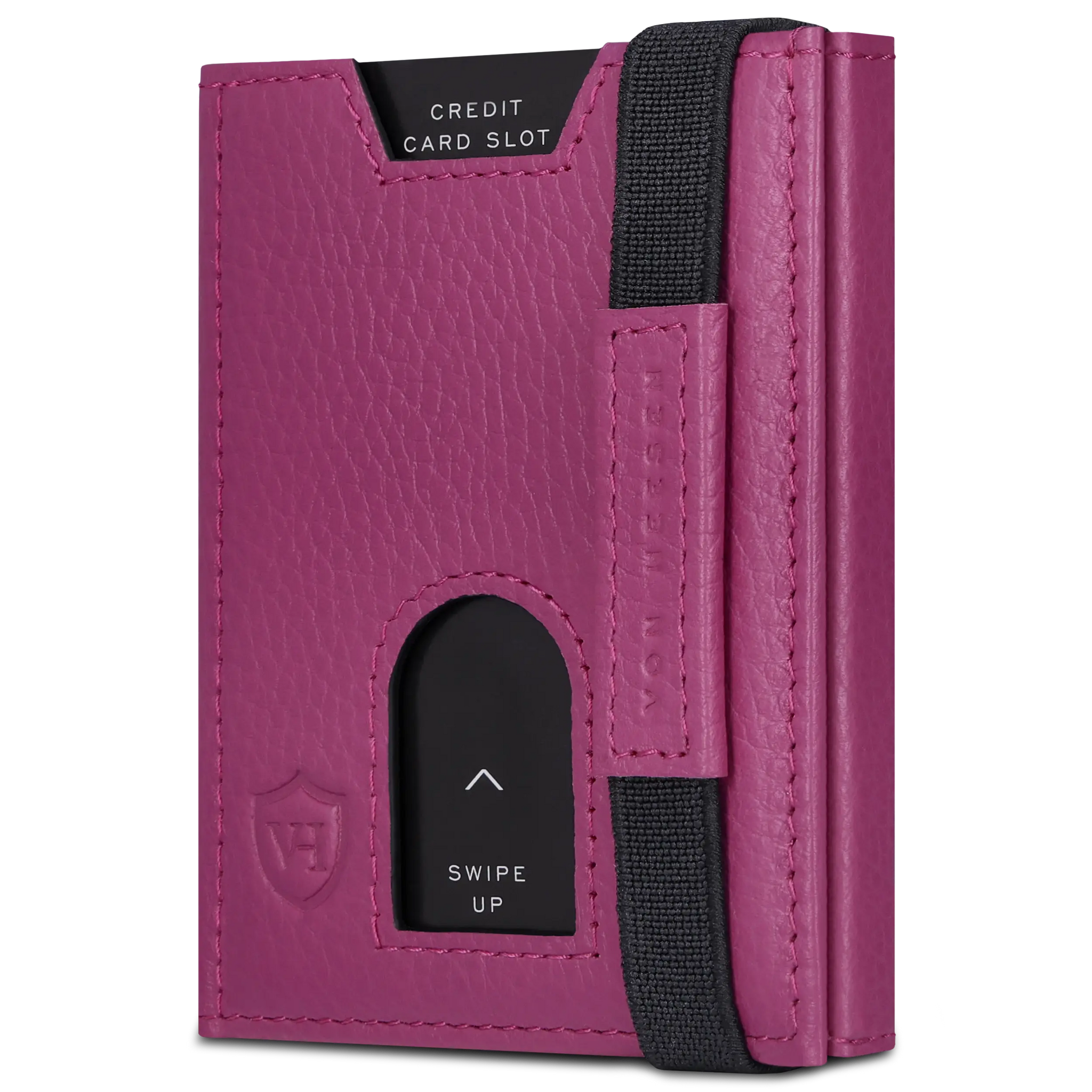 Slim Wallet mit RFID-Schutz, 5 Kartenfächer & XL-Münzfach (Genarbt)