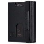 Slim Wallet mit RFID-Schutz, 5 Kartenfächer & XL-Münzfach (Saffiano)