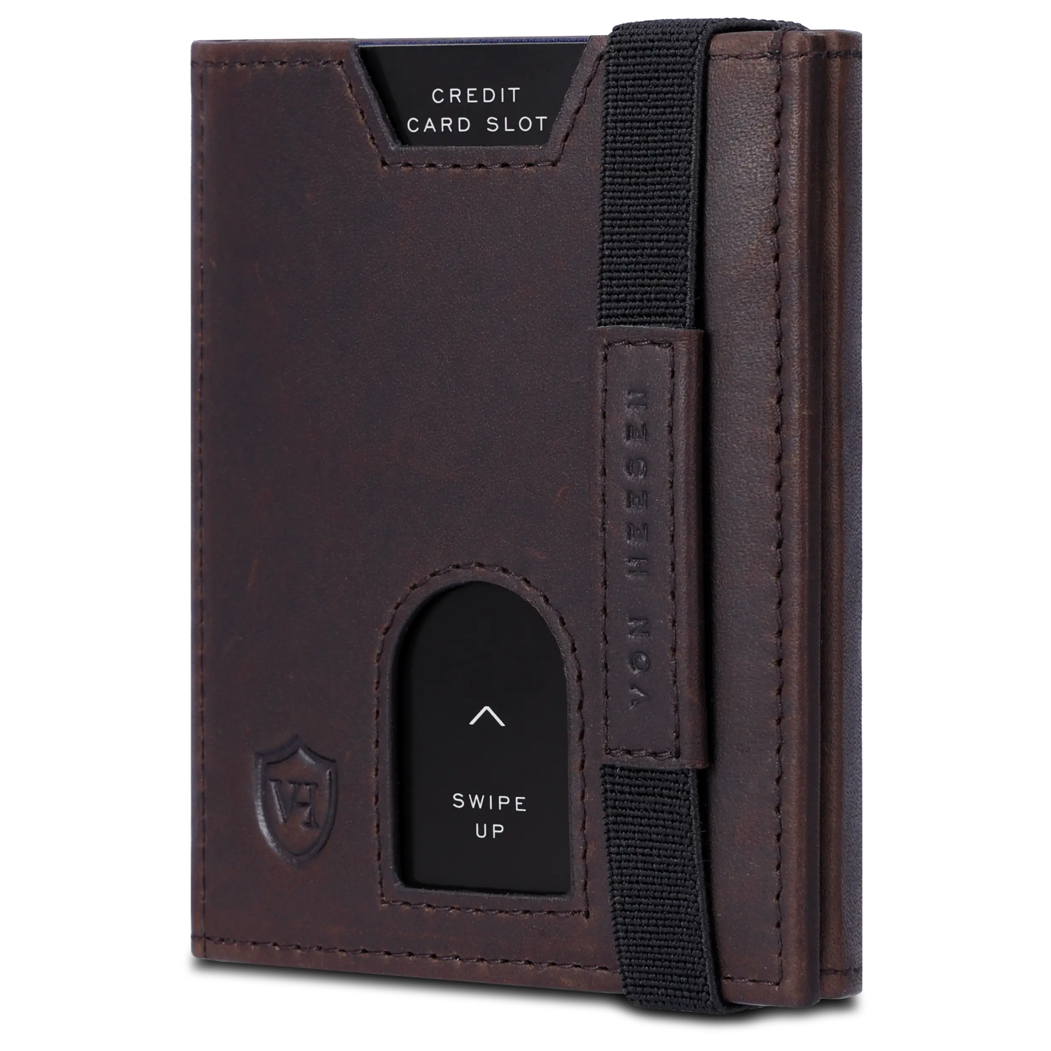 Slim Wallet mit RFID-Schutz, 5 Kartenfächer & XL-Münzfach (Waxy)