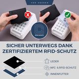 Slim Wallet mit RFID-Schutz und 6 Kartenfächer