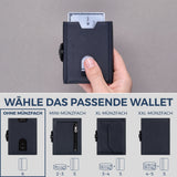 Slim Wallet mit RFID-Schutz & 6 Kartenfächer (Genarbt)