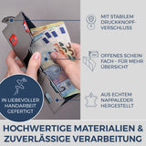 Slim Wallet mit RFID-Schutz & 6 Kartenfächer (Genarbt)