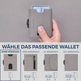 Slim Wallet mit RFID-Schutz & 6 Kartenfächer (Genarbt)