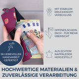 Slim Wallet mit RFID-Schutz & 6 Kartenfächer (Genarbt)