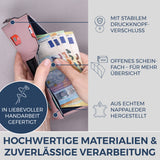 Slim Wallet mit RFID-Schutz & 6 Kartenfächer (Genarbt)