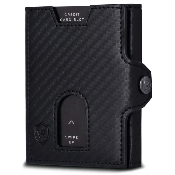 Slim Wallet mit RFID-Schutz, 5 Kartenfächer und Mini-Münzfach