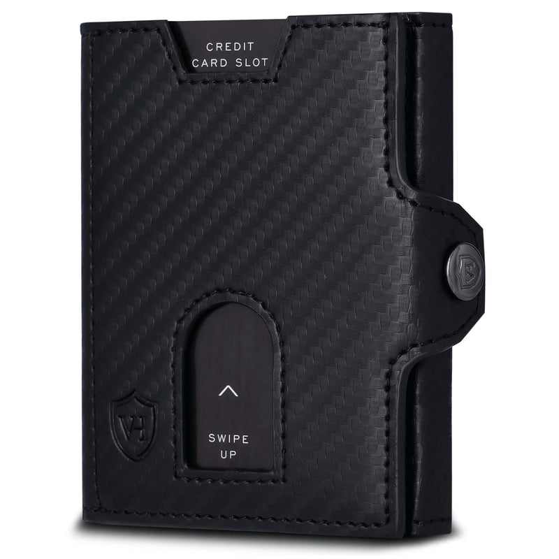 Slim Wallet mit RFID-Schutz, 5 Kartenfächer und Mini-Münzfach