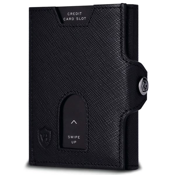 Slim Wallet mit RFID-Schutz, 5 Kartenfächer und Mini-Münzfach