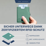 Slim Wallet mit RFID-Schutz, 5 Kartenfächer und Mini-Münzfach