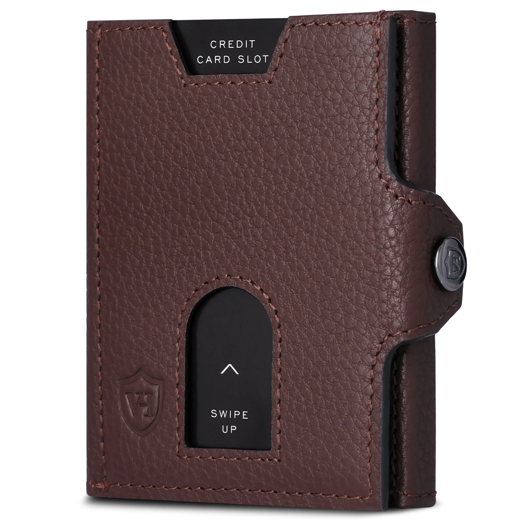 Slim Wallet mit RFID-Schutz, 5 Kartenfächer & Mini-Münzfach (Genarbt)