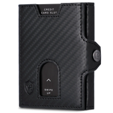 Slim Wallet mit RFID-Schutz, 5 Kartenfächer & Mini-Münzfach (Carbon)