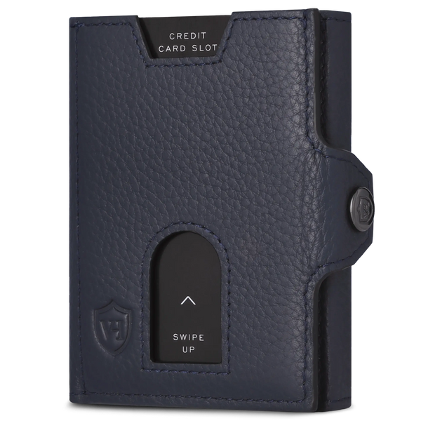 Slim Wallet mit RFID-Schutz, 5 Kartenfächer & Mini-Münzfach (Genarbt)