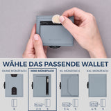 Slim Wallet mit RFID-Schutz, 5 Kartenfächer & Mini-Münzfach (Genarbt)
