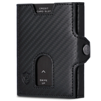 Slim Wallet mit RFID-Schutz, 5 Kartenfächer & XL-Münzfach (Carbon)