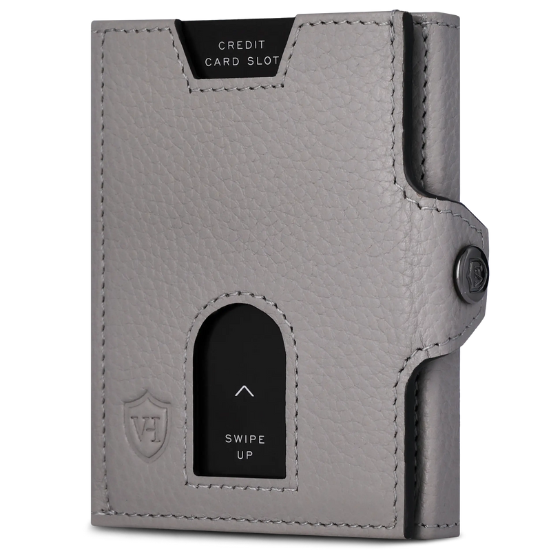 Slim Wallet mit RFID-Schutz, 5 Kartenfächer & XL-Münzfach (Genarbt)