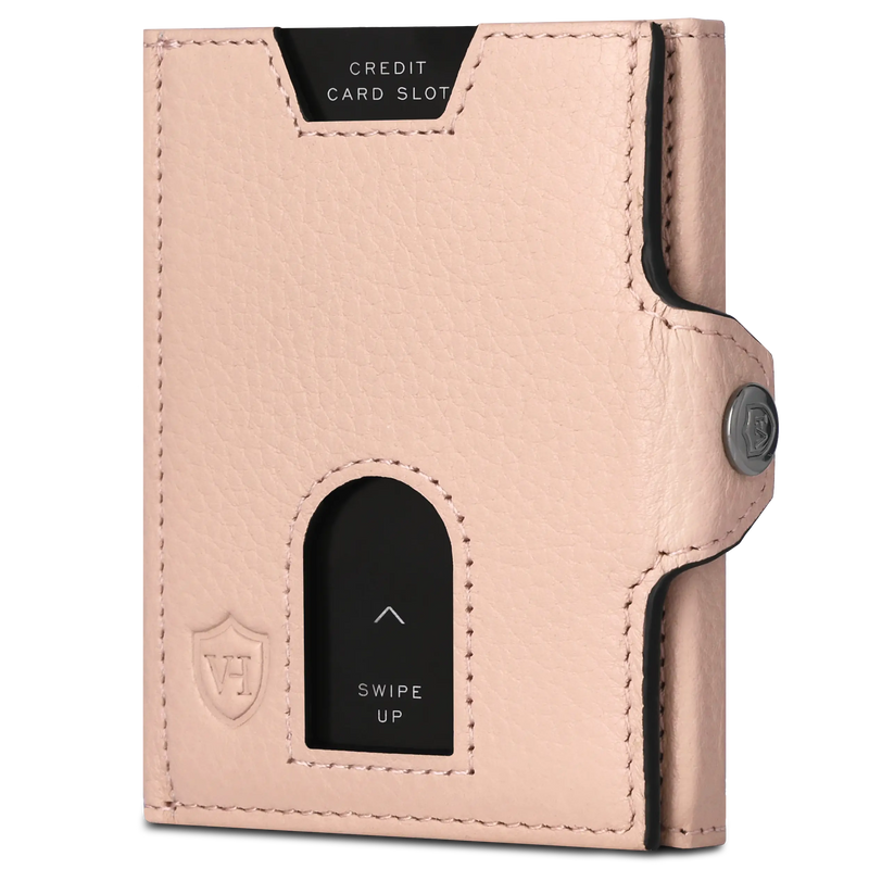 Slim Wallet mit RFID-Schutz, 5 Kartenfächer & XL-Münzfach (Genarbt)
