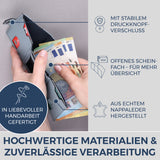 Slim Wallet mit RFID-Schutz, 5 Kartenfächer & XL-Münzfach (Genarbt)