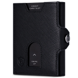 Slim Wallet mit RFID-Schutz, 5 Kartenfächer & XL-Münzfach (Saffiano)