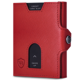 Slim Wallet mit RFID-Schutz, 5 Kartenfächer & XL-Münzfach (Saffiano)