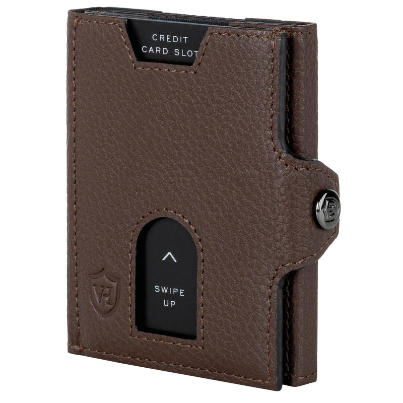 Slim Wallet mit RFID-Schutz, 5 Kartenfächer und XXL-Münzfach