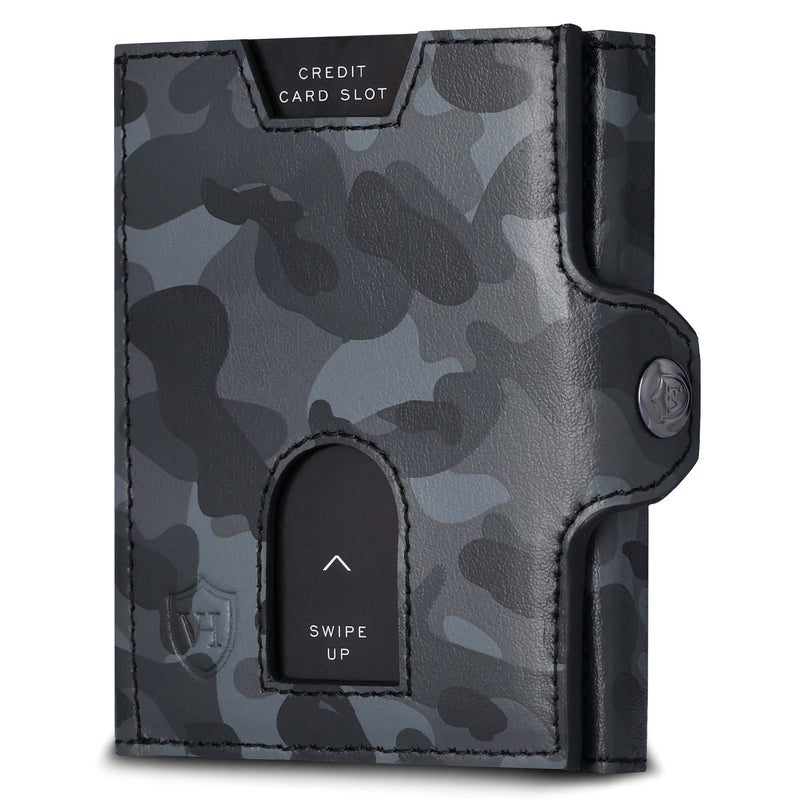 Slim Wallet mit RFID-Schutz, 5 Kartenfächer und XXL-Münzfach