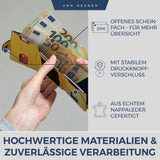 Slim Wallet mit RFID-Schutz, 5 Kartenfächer und XXL-Münzfach