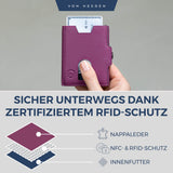 Slim Wallet mit RFID-Schutz, 5 Kartenfächer und XXL-Münzfach