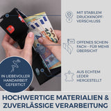 Slim Wallet mit RFID-Schutz, 5 Kartenfächer & XXL-Münzfach (Carbon)