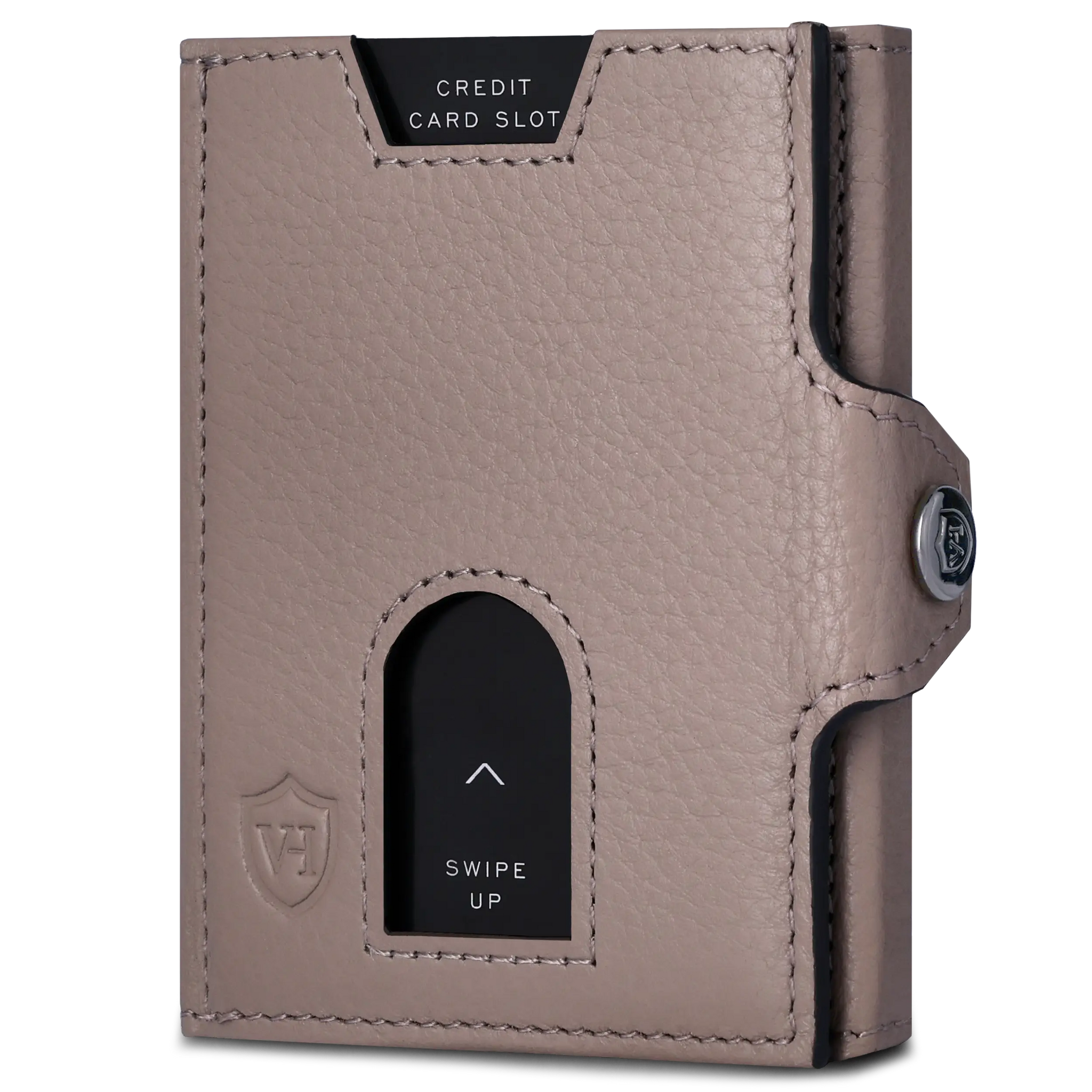 Slim Wallet mit RFID-Schutz, 5 Kartenfächer & XXL-Münzfach (Genarbt)